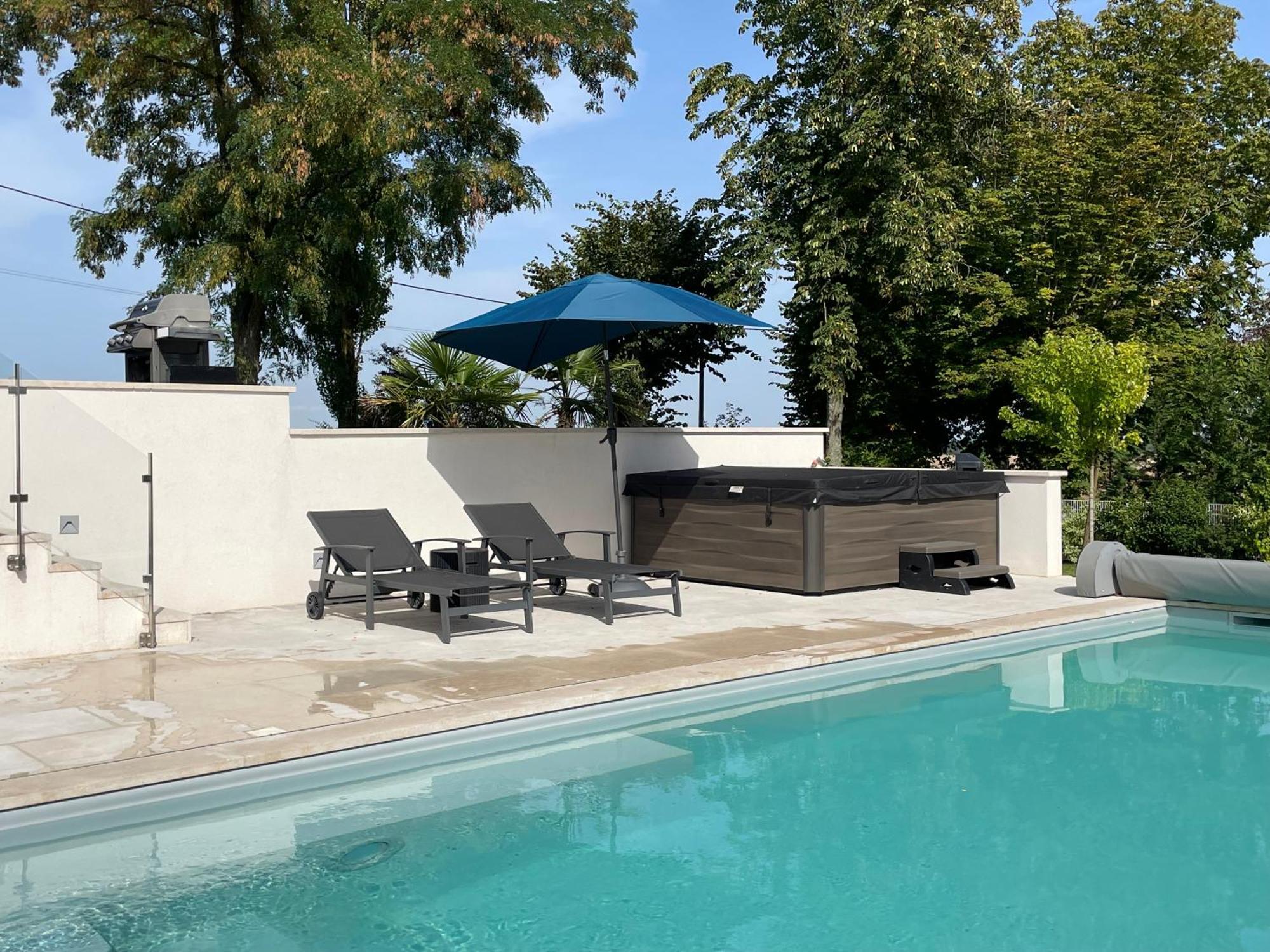Best View, Pool And Spa On The Champagne Vineyard Saint-Thierry Kültér fotó